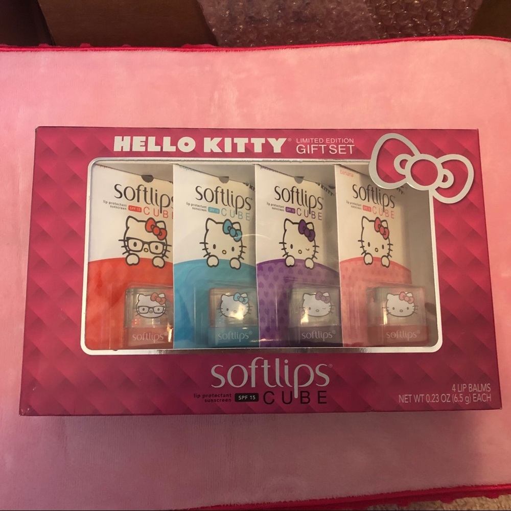 Brand New Hello Kitty Soft Lip Cube Set
